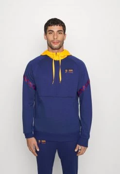 Nike Performance Herren FC BARCELONA TRAVEL HOODIE - Sweatjacke - Blue Void/vivid Orange