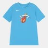 Nike Performance NBA MIAMI HEAT ESSENTIAL MIXTAPE LOGO TEE UNISEX - T-Shirt Print - Gale Blue
