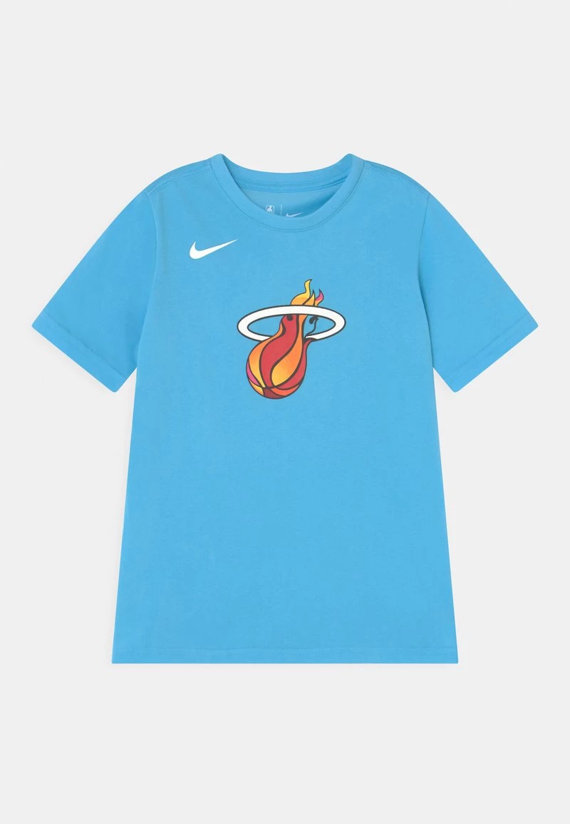Nike Performance NBA MIAMI HEAT ESSENTIAL MIXTAPE LOGO TEE UNISEX - T-Shirt Print - Gale Blue 1 Nike Performance NBA MIAMI HEAT ESSENTIAL MIXTAPE LOGO TEE UNISEX - T-Shirt Print - Gale Blue