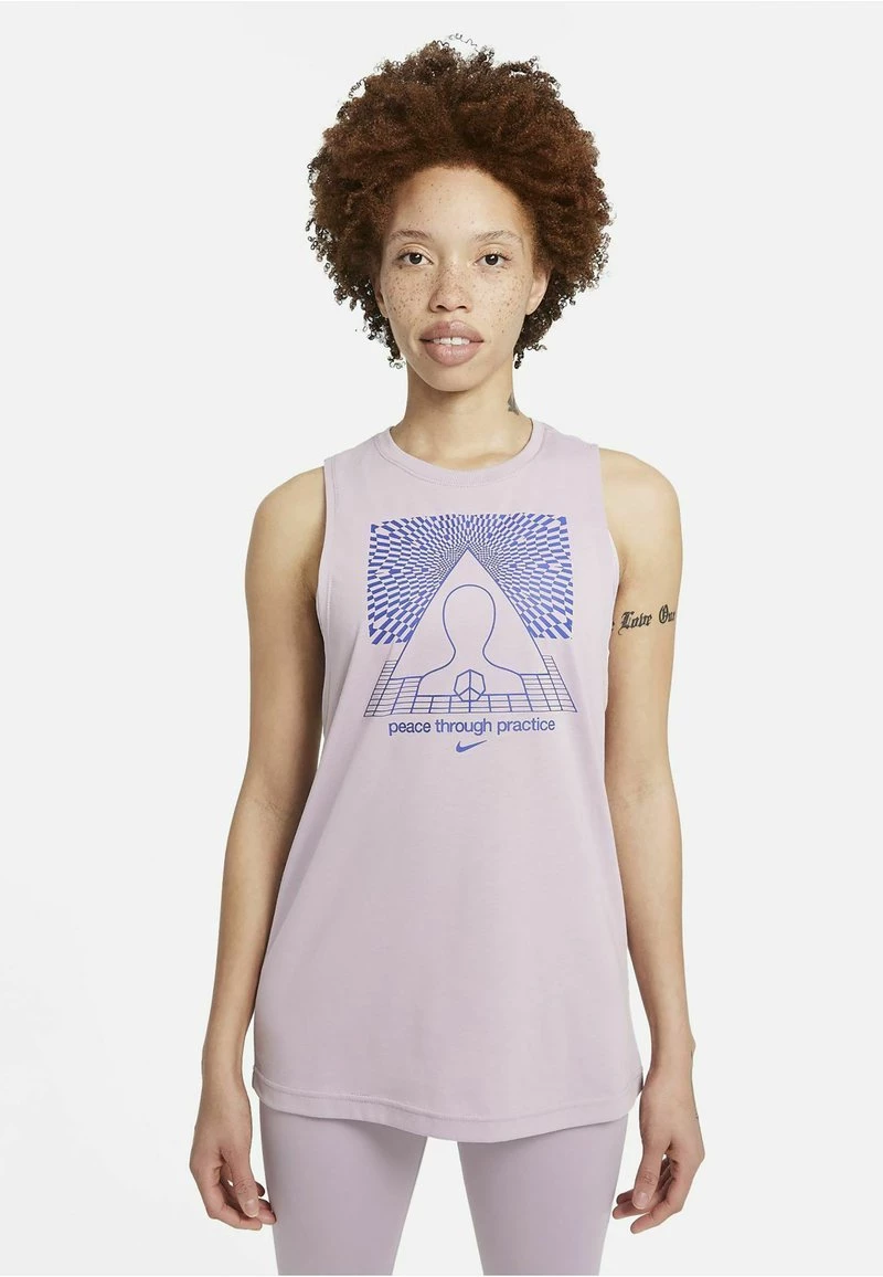 Nike Performance Damen NIKE YOGA-TANKTOP MED GRAFIK - Top - Plum Fog 2 Nike Performance Damen NIKE YOGA-TANKTOP MED GRAFIK - Top - Plum Fog – Bild 2