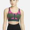 Nike Performance Damen BRA - Sport-BH Mit Mittlerer Stützkraft - Pro Green Active Pink Pro Green Pro Green