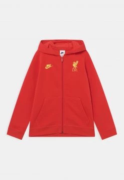 Nike Performance Kinder LIVERPOOL FC HOODIE CLUB - Vereinsmannschaften - Rush Red/chrome Yellow