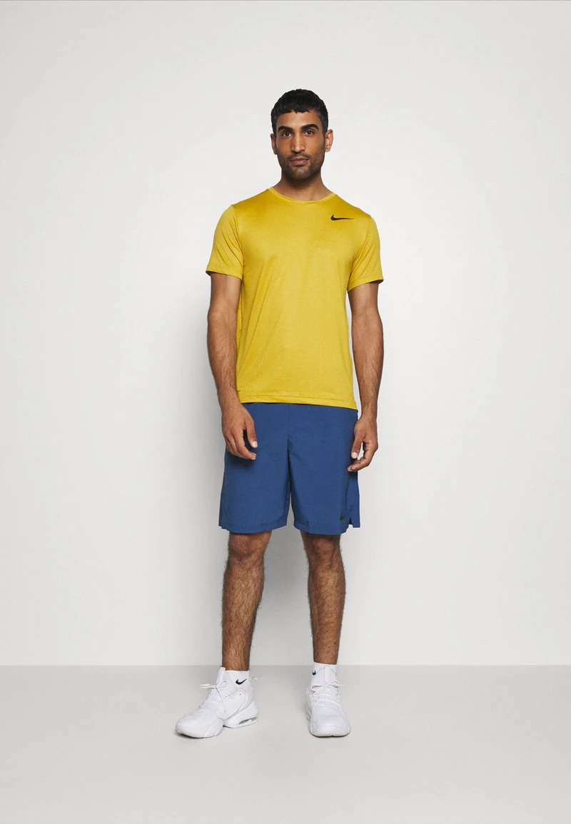 Nike Performance Herren T-Shirt Basic - Tawny/dark Sulfur/heather/black 2 Nike Performance Herren T-Shirt Basic - Tawny/dark Sulfur/heather/black – Bild 2