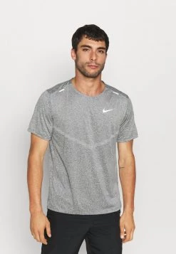 Nike Performance Herren RISE - Sport T-shirt - Smoke Grey/heather/reflective Silver
