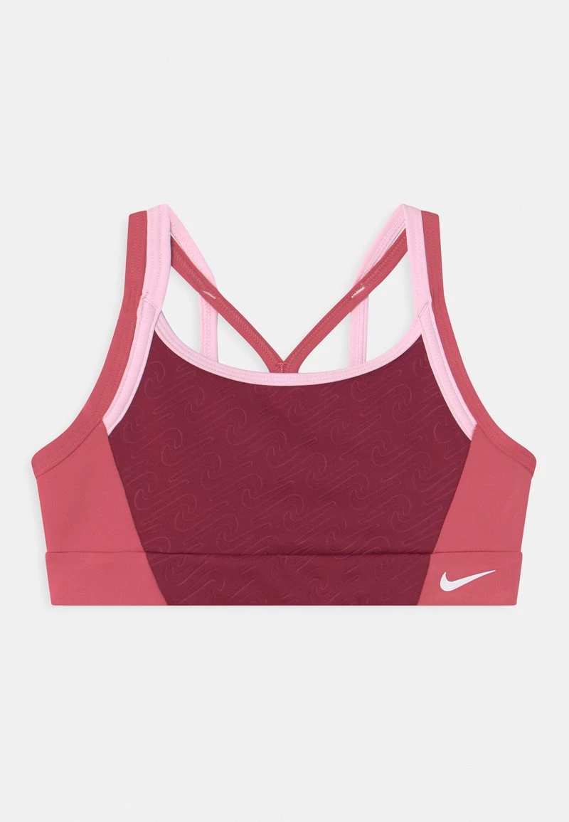 Nike Performance Kinder INDY BRA - Sport BH - Rush Maroon/archaeo Pink/pink Foam/white 1 Nike Performance Kinder INDY BRA - Sport BH - Rush Maroon/archaeo Pink/pink Foam/white