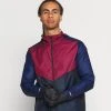 Nike Performance Herren TRAIL WINDRUNNER - Laufjacke - Dark Beetroot/dark Obsidian/midnight Navy/fusion Red