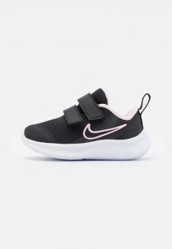 Nike Performance STAR RUNNER 3 UNISEX - Laufschuh Neutral - Black/dark Smoke Grey/pink Foam