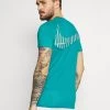 Nike Performance Herren DRY - T-Shirt Print - Aquamarine/white