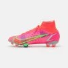 Nike Performance Herren MERCURIAL 8 ELITE FG - Fußballschuh Nocken - Bright Crimson/metallic Silver