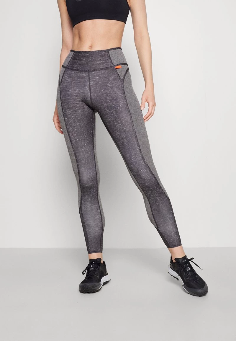Nike Performance Damen ONE LUXE - Tights - Black/heather 1 Nike Performance Damen ONE LUXE - Tights - Black/heather