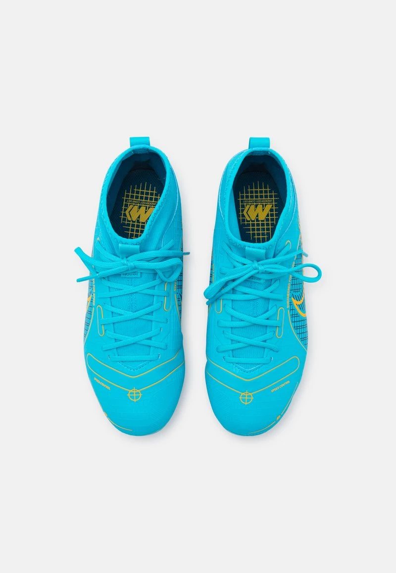 Nike Performance MERCURIAL JR 8 ACADEMY FG/MG UNISEX - Fußballschuh Nocken - Chlorine Blue/laser Orange/marina 4 Nike Performance MERCURIAL JR 8 ACADEMY FG/MG UNISEX - Fußballschuh Nocken - Chlorine Blue/laser Orange/marina – Bild 4
