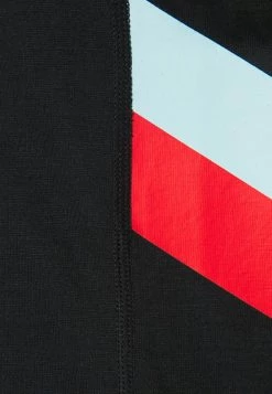 Nike Performance Damen DRY STRIPE - Top - Black/chile Red -Angebote Nike Store 2e066ae6146646c6affe2fbf35290b87