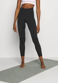 Nike Performance Damen CUT OUT 7/8 - Tights - Black/dark Smoke Grey
