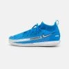 Nike Performance JR PHANTOM GT ACADEMY DF IC UNISEX - Fußballschuh Halle - Photo Blue/metallic Silver/rage Green