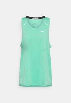 Nike Performance Herren RISE TANK - Sport T-shirt - Green Glow/reflective Silver -Angebote Nike Store 2f70ba16252d43b58cd21f861af6ed51