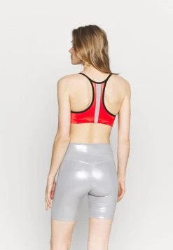 Nike Performance Damen INDY PRO BRA - Sport-BH Mit Leichter Stützkraft - Black/white/chile Red/metallic Silver -Angebote Nike Store 2fb334fb6710420cb3e9dc22113a9ab8