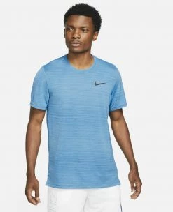 Nike Performance Herren SUPERSET - Sport T-shirt - Dutch Blue/black