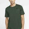 Nike Performance Herren T-Shirt Basic - Sequoia/galactic Jade/heather/black