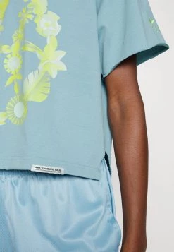 Nike Performance Damen CUTOFF CREW - T-Shirt Print - Worn Blue/atomic Green -Angebote Nike Store 3128ebb339944f21aed853e1cd3b0c3d