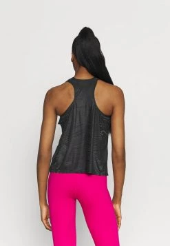 Nike Performance Damen TANK - Sport T-shirt - Black/smoke Grey -Angebote Nike Store 312b1817b471430b89763d24ae00e36f