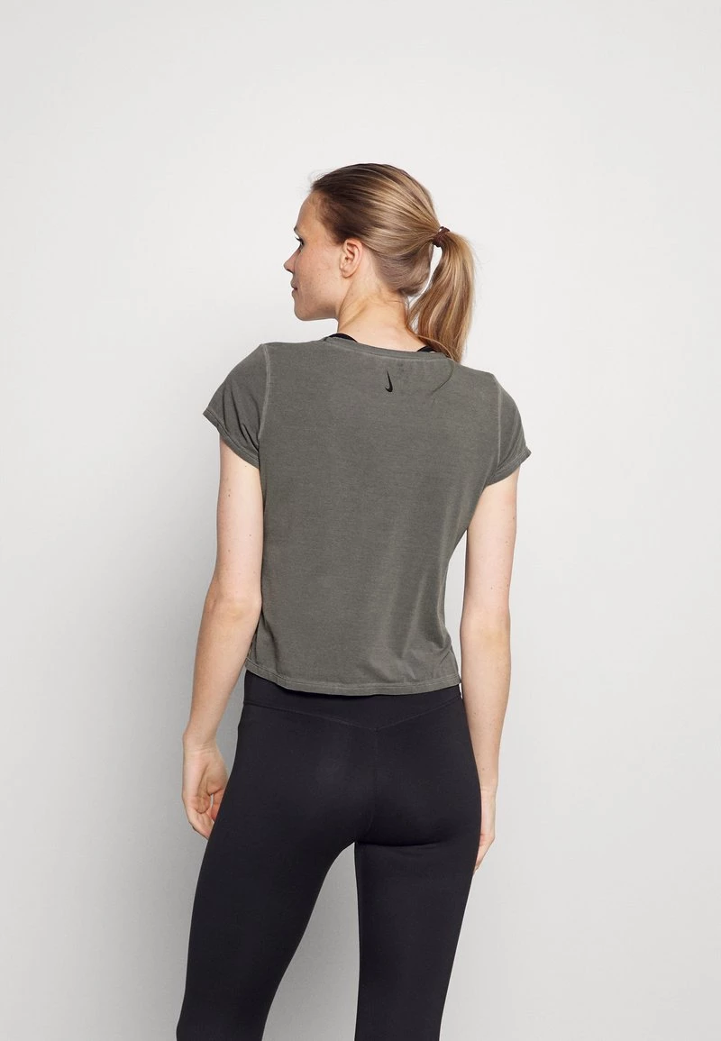 Nike Performance Damen GARMENT DYE - T-Shirt Basic - Anthracite 3 Nike Performance Damen GARMENT DYE - T-Shirt Basic - Anthracite – Bild 3