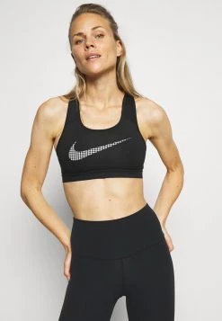 Nike Performance BRA - Sport-BH Mit Mittlerer Stützkraft - Black/white | Damen -Angebote Nike Store 314fa6f9d381459bbcb98e791d13d9bc