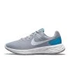 Nike Performance Herren REVOLUTION 6 - Laufschuh Neutral - Wolf Grey/pure Platinum-imperial Blue-white-brt Crimson