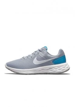 Nike Performance Herren REVOLUTION 6 - Laufschuh Neutral - Wolf Grey/pure Platinum-imperial Blue-white-brt Crimson