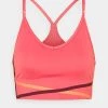 Nike Performance Damen INDY BRA - Sport-BH Mit Leichter Stützkraft - Archaeo Pink/orange Frost/dark Beetroot/white