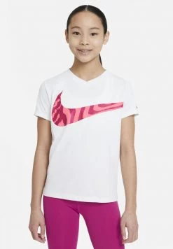 Nike Performance NIKE DRI-FIT TRAININGS-T-SHIRT FÜR ÄLTERE KINDER (MÄDCHEN) - Sport T-shirt - White