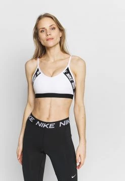 Nike Performance INDY - Sport-BH Mit Leichter Stützkraft - White/black | Damen