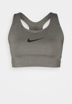 Nike Performance NIKE SPORT-BH MIT MITTLEREM HALT OHNE POLSTER (GROSSE GRÖSSE) - Sport-BH Mit Mittlerer Stützkraft - Carbon Heather/black | Damen