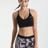 Nike Performance Damen INDY - Sport-BH Mit Leichter Stützkraft - Black/black/black/white