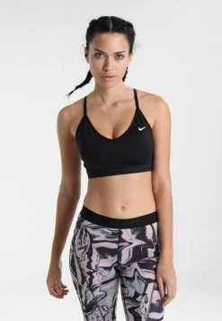 Nike Performance Damen INDY - Sport-BH Mit Leichter Stützkraft - Black/black/black/white
