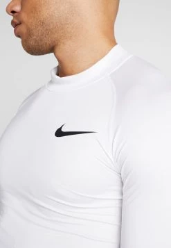 Nike Performance PRO TIGHT MOCK - Langarmshirt - White/black | Herren -Angebote Nike Store 3697212e59034ab9aea80d20903d81c0