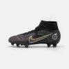 Nike Performance Unisex MERCURIAL 8 PRO FG - Fußballschuh Nocken - Black/metallic Gold/metallic Silver