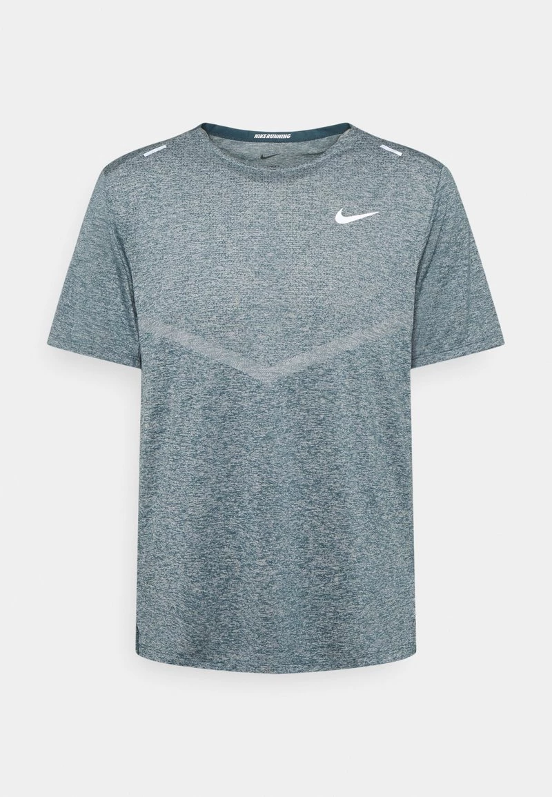 Nike Performance Herren RISE - Sport T-shirt - Ash Green/htr/silver 1 Nike Performance Herren RISE - Sport T-shirt - Ash Green/htr/silver