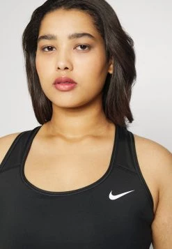 Nike Performance Damen W NK DF SWSH NON PAD PLUS - Sport-BH Mit Mittlerer Stützkraft - Black/white -Angebote Nike Store 3767ae36d08348acaca891624baec3a9