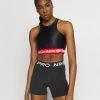 Nike Performance Damen TANK - Top - Black/chile Red/clear