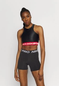Nike Performance Damen TANK - Top - Black/chile Red/clear