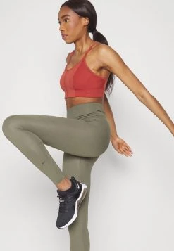 Nike Performance Damen ONE LUXE - Tights - Medium Olive Clear -Angebote Nike Store 38d339853c7b4d3186a6fd2bc82a7248