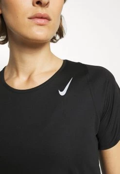 Nike Performance RACE - Sport T-shirt - Black/silver | Damen -Angebote Nike Store 38dbf02fe5514c01b5b2af902f535a95