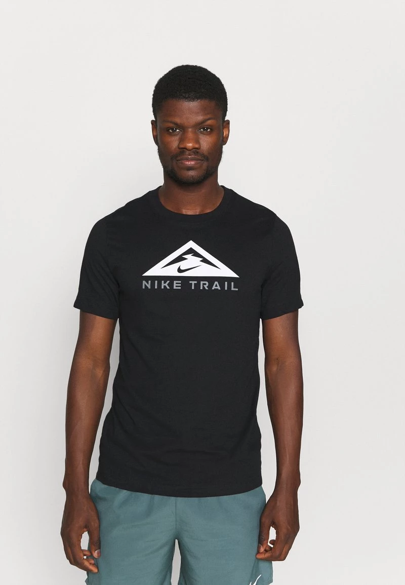 Nike Performance TEE TRAIL - T-Shirt Print - Black | Herren 1 Nike Performance TEE TRAIL - T-Shirt Print - Black | Herren