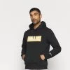 Nike Performance Herren FC HOODIE - Kapuzenpullover - Black/saturn Gold/white