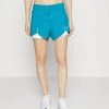 Nike Performance Damen Kurze Sporthose - Laser Blue/white/(white)
