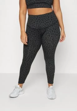Nike Performance Damen ONE PLUS - Tights - Dark Smoke Grey/white