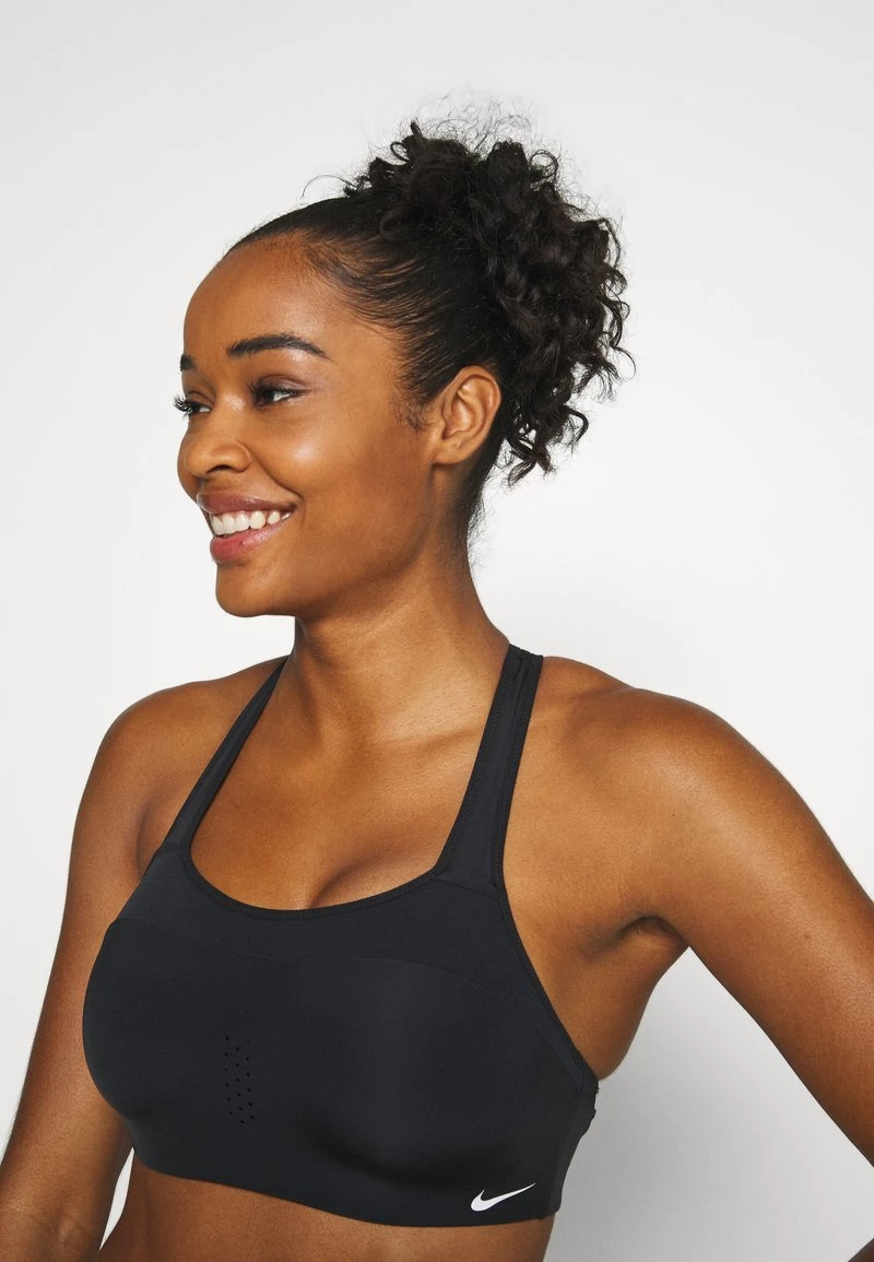 Nike Performance Damen ALPHA BRA - Sport-BH Mit Starker Stützkraft - Black/white 4 Nike Performance Damen ALPHA BRA - Sport-BH Mit Starker Stützkraft - Black/white – Bild 4