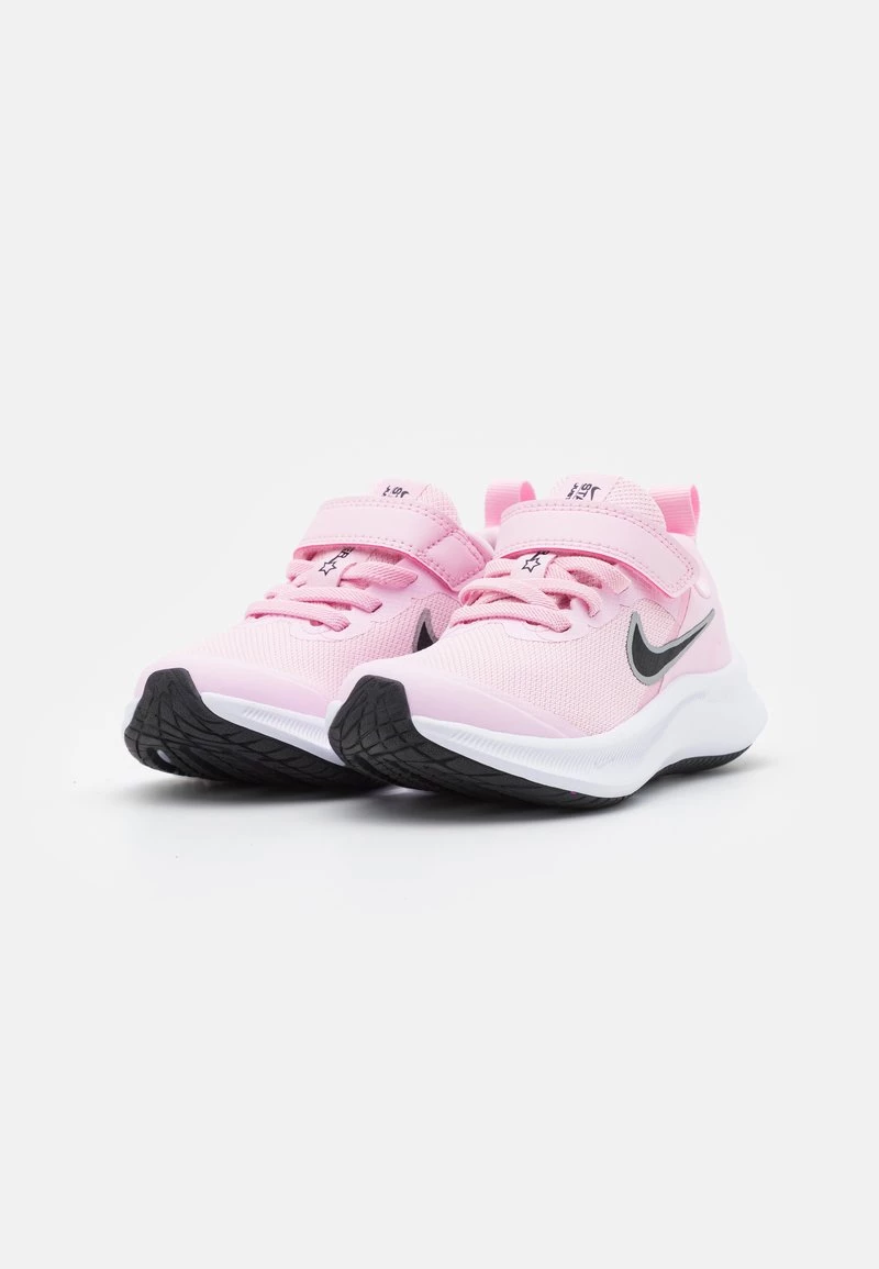Nike Performance STAR RUNNER 3 UNISEX - Laufschuh Neutral - Pink Foam/black/metallic Silver 2 Nike Performance STAR RUNNER 3 UNISEX - Laufschuh Neutral - Pink Foam/black/metallic Silver – Bild 2