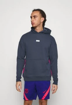 Nike Performance Herren FC HOODIE - Kapuzenpullover - Thunder Blue/fireberry/clear