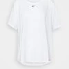Nike Performance Damen ONE PLUS - T-Shirt Basic - White/black